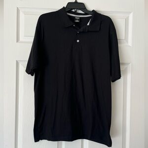 NWOT Hanes Black Polo Shirt